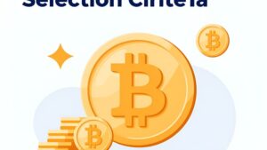 Символическая иллюстрация процесса анализа и выбора надежных биткоин-кранов для получения прибыли в 2026 году